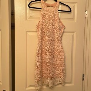 Hollister white lace dress